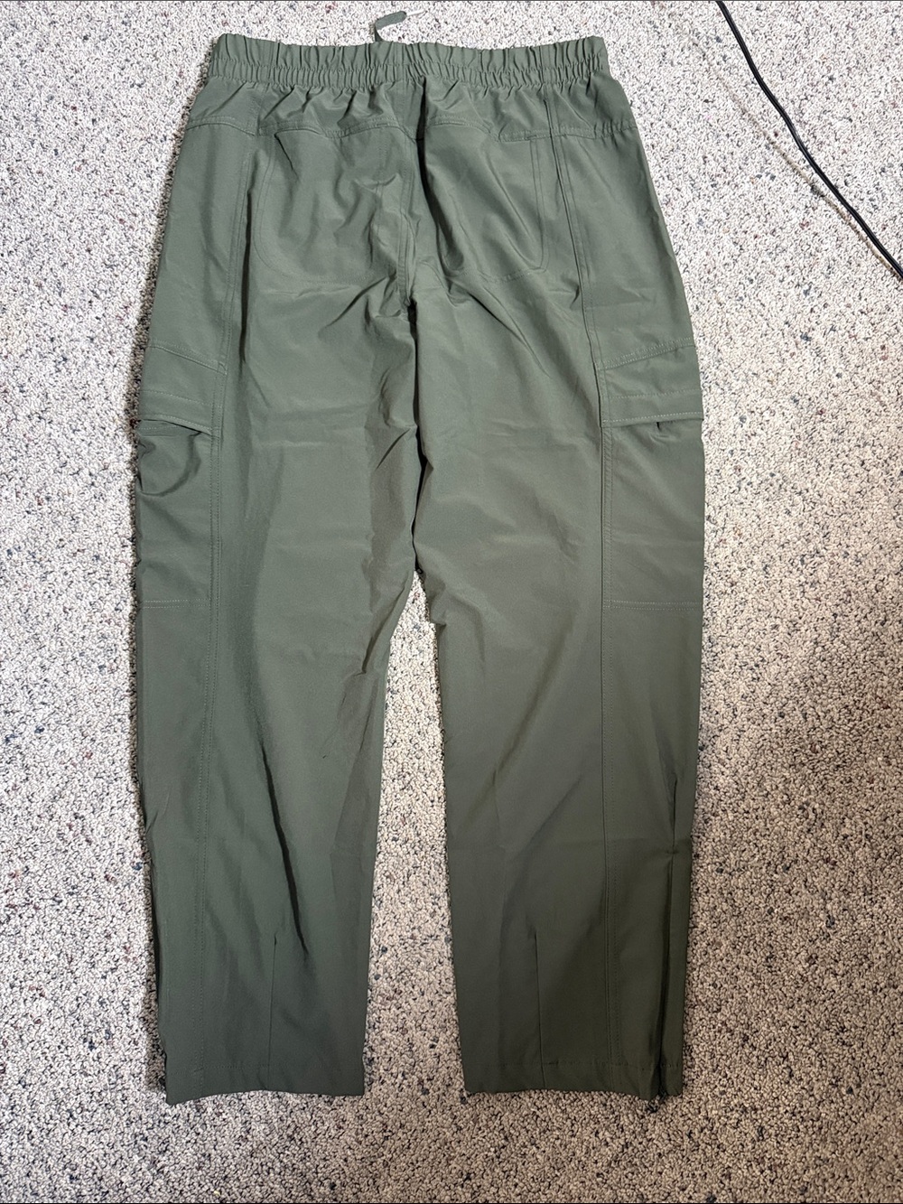 Layer8 Olive Green Utility Jogger Woven Hike Hiking Active Pants Sz L NWT - Picture 6 of 12